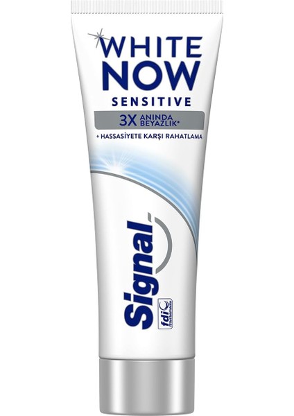 Signal White Now Diş Macunu Sensitive Hassasiyete Karşı Rahatlama 75 ml modelleri