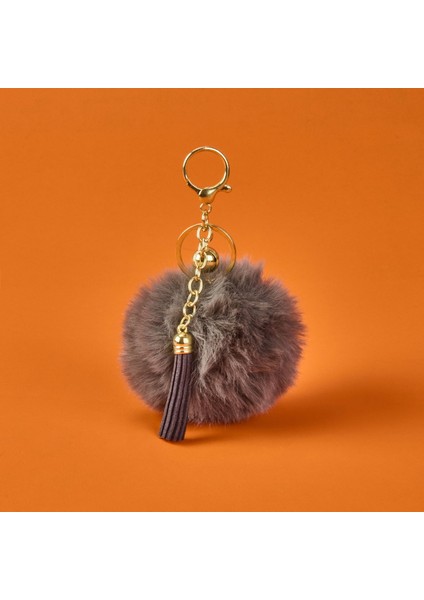 Ponpon Anahtarlık - Asorti - 13 cm