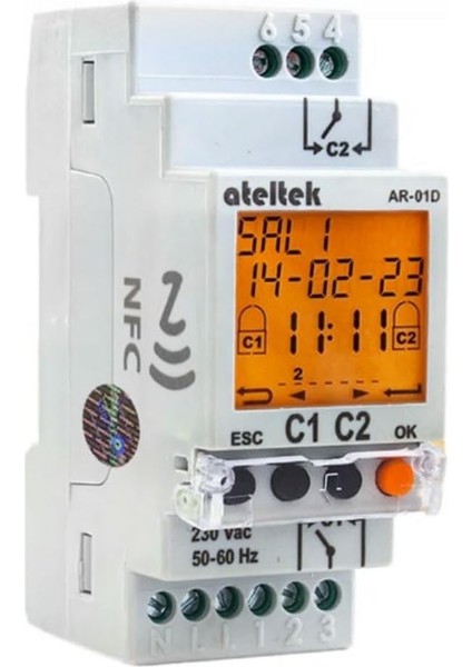 AR-01D-NFC Zaman Saati