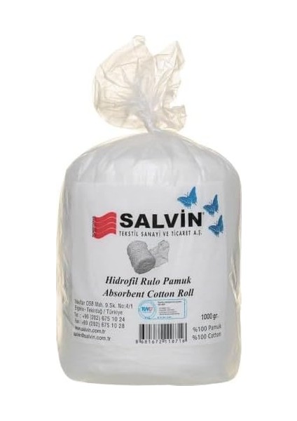 Hidrofil Rulo Pamuk 1 kg 1000 gr