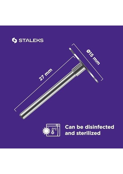 Staleks Pododisc Pediküre+5 Yedek Dosya 180 Grit Profesyonel Ev Kullanımı Paslanmaz Çelik (Pdset-15)