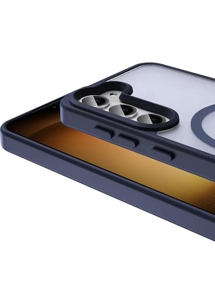 S24 Fe Kılıf Uyumlu Mat Arka Yüzey Sio Kapak Lacivert fiyatları