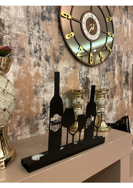 Safari Temalı Dekoratif Metal Şamdan Mumluk