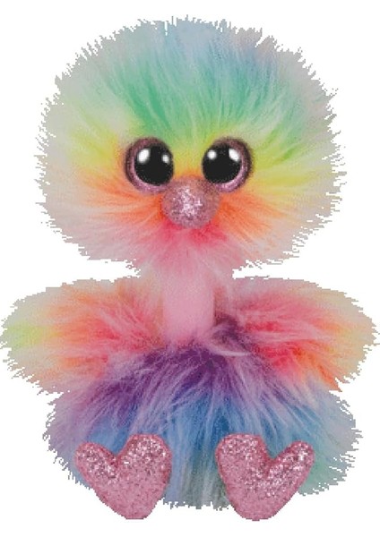 36281 Beanie Boos 15 cm Pelüş Hayvan, Çok Renkli