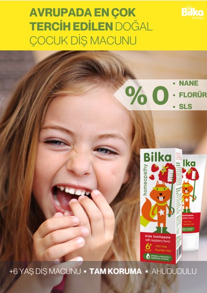 Homeopati Çocuk Diş Macunu 6+ Ahududu fiyatları