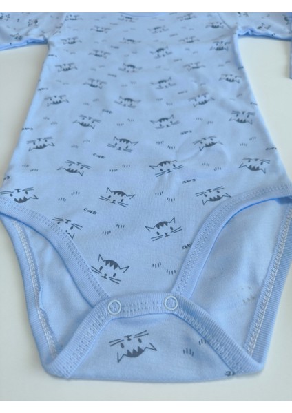 Kız Erkek Çocuk Bebek Uzun Kollu Çıtçıtlı Body-Badi %100 Pamuk 3.5-4-5-6 Yaş modelleri