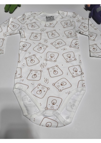 Kız Erkek Çocuk Bebek Uzun Kollu Çıtçıtlı Body-Badi %100 Pamuk 3.5-4-5-6 Yaş fiyatları