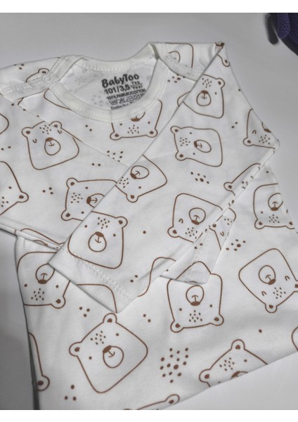 Kız Erkek Çocuk Bebek Uzun Kollu Çıtçıtlı Body-Badi %100 Pamuk 3.5-4-5-6 Yaş modelleri