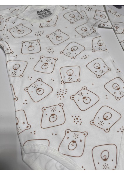 Kız Erkek Çocuk Bebek Uzun Kollu Çıtçıtlı Body-Badi %100 Pamuk 3.5-4-5-6 Yaş fırsatları