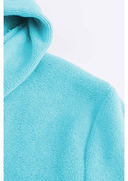 Genç Kız / Erkek Çocuk Kapşonlu Garson Boy Kadife Bornoz %100 Pamuklu fırsatları