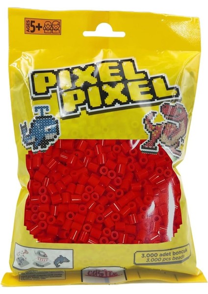 3000 Adet Midi Boncuk Kırmızı- PPB-3000-14