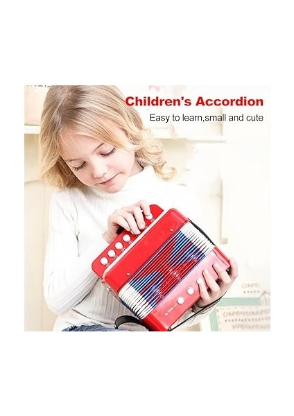 Çocuklar Akordeon Enstrüman Lar 7 Tuşları 2 Bas Küçük Akordeon Erkekler ve Kızlar Için Eğitici Müzik Aleti Lar Seçimi indirimleri