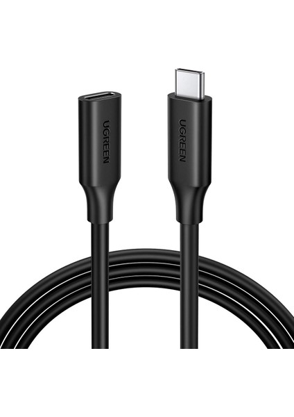 Type-C Erkek To Type-C Dişi Uzatma Kablosu 1 Metre