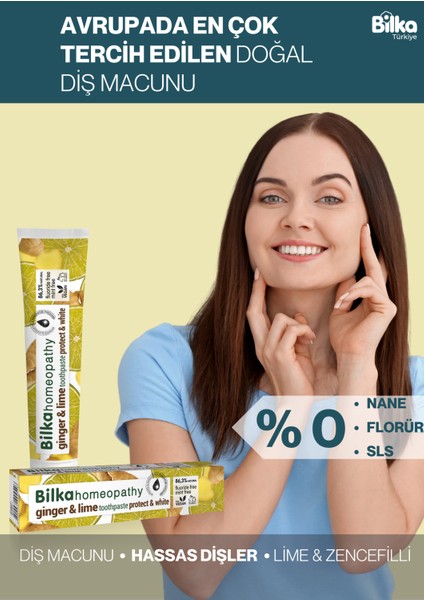 Homeopati Diş Macunu Zencefil & Limonlu fiyatları