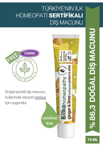 Homeopati Diş Macunu Zencefil & Limonlu fırsatları