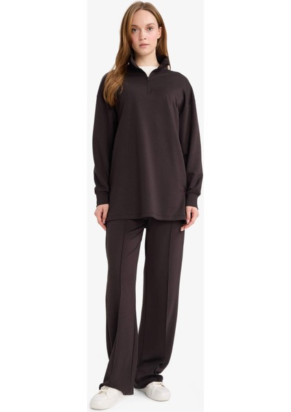 Regular Fit Fermuarlı Yaka Uzun Kollu Tunik F5771AX25AU fiyatları