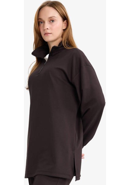 Regular Fit Fermuarlı Yaka Uzun Kollu Tunik F5771AX25AU modelleri