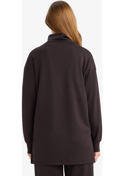 Regular Fit Fermuarlı Yaka Uzun Kollu Tunik F5771AX25AU indirimleri
