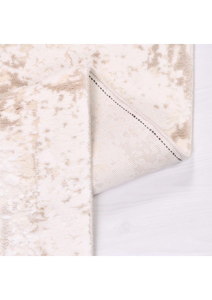 Almansa Modern Bej Viskon ve Akrilik Pamuk Tabanlı Makine Halısı fırsatları