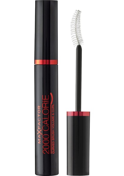 3 x Max Factor 2000 Calorie Curl Addict Maskara 11 ml - Siyah