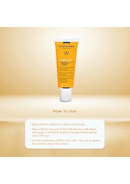Isıs Pharma Uveblock Spf 50+ Dry Touch 40ML modelleri