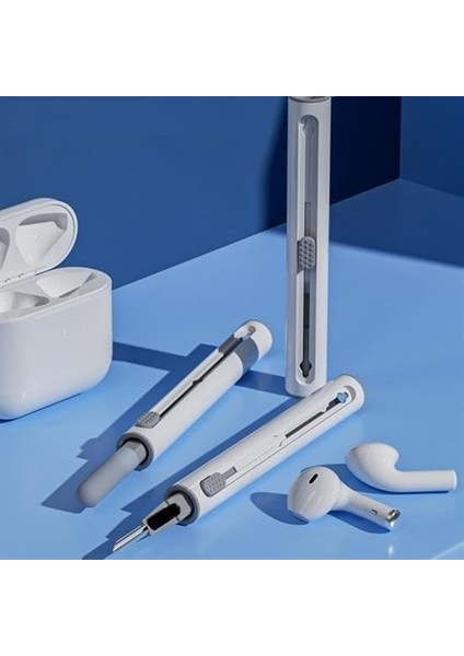 Dxl Kulaklık, Laptop, Bilgisayar, Klavye, Telefon ile Uyumlu Çok Fonksiyonlu Kulaklık Temizleme Kiti (Beyaz) fiyatları