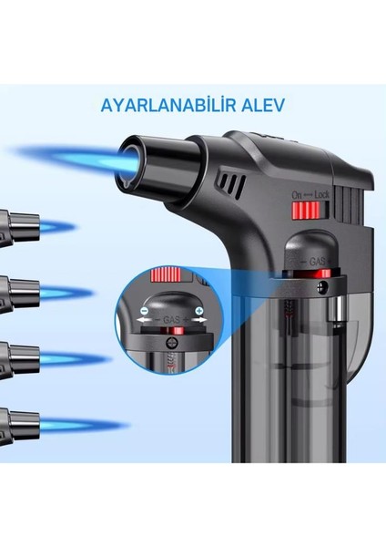 Mini Pürmüz Çakmak Doldurulabilir Depolu Çakmak Alev Ayarlı 1300 Derece fırsatları
