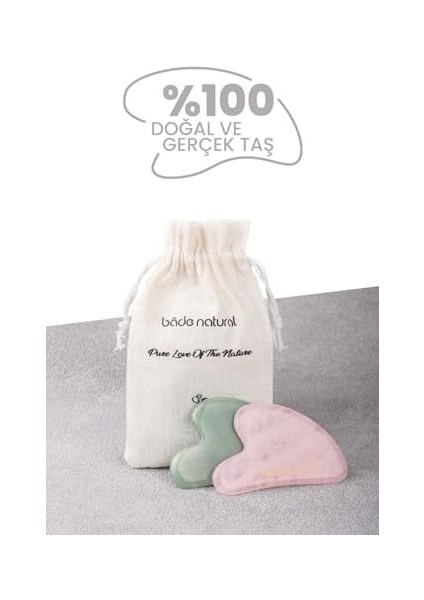 Bade Natural Yeşim Gua Sha Yüz Masaj Taşı fiyatları