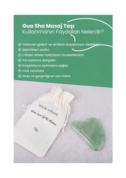 Bade Natural Yeşim Gua Sha Yüz Masaj Taşı modelleri
