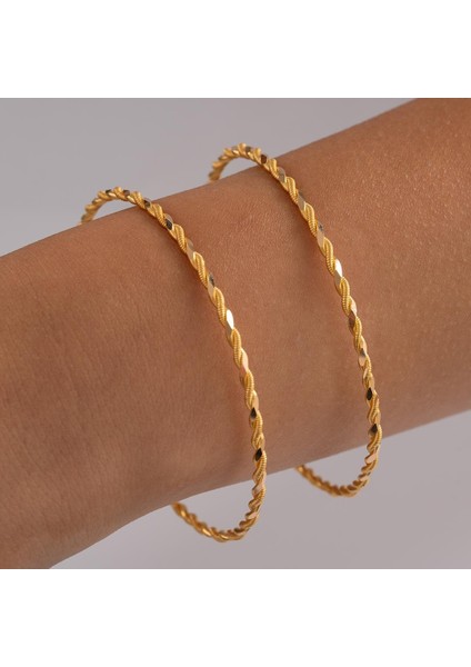 2 Ad x 10 Gram (Gr) 2 Li Burma Bilezik 22 Ayar Yatırımlık Işçiliksiz