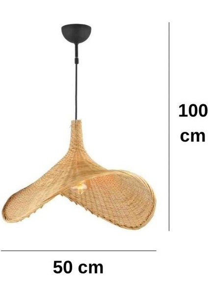 LORA Bambu Bohem Avize | 50x100 | E27 Duy modelleri