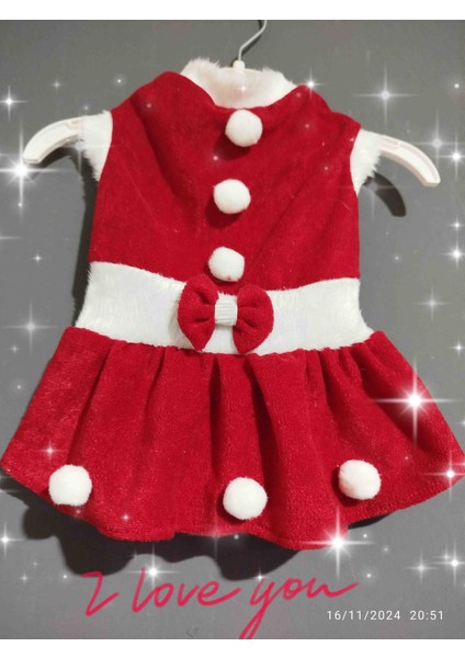 Kedi &köpek Noel Yılbaşı Kiyafeti Kostüm Elbise