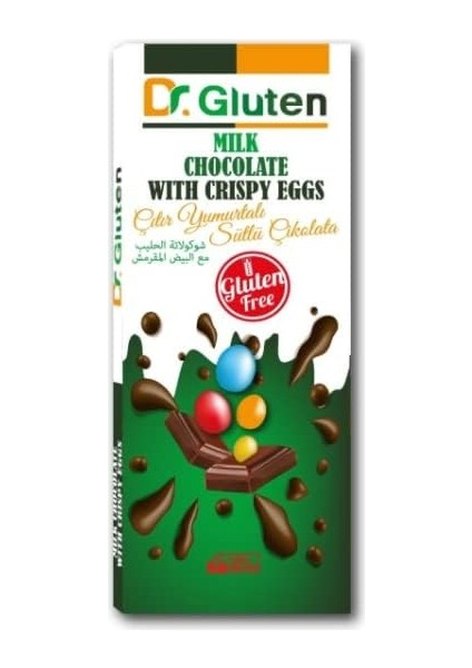 Dr. Gluten Glutensiz Çıtır Yumurtalı Sütlü Çikolata 80 G