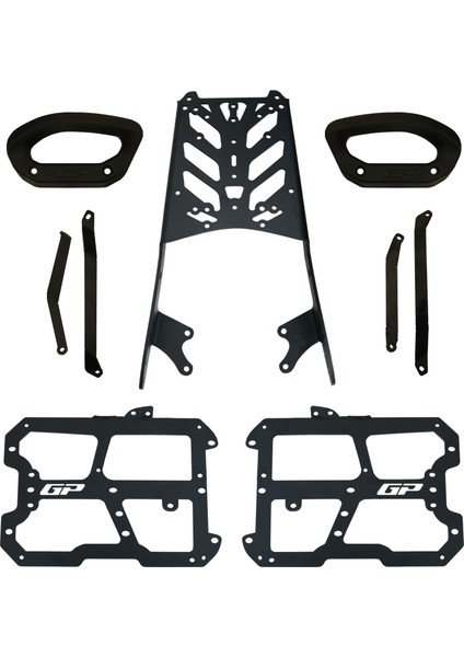 Honda CB125F 2025 Uyumlu Arka ve Yan Çanta Demiri Seti Siyah