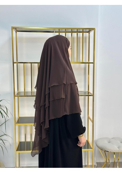 Tesettür Şifon Sufle,hazır Peçeli, Khımar ,hicap,kahve fırsatları