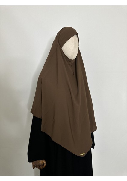 Sufle Hazır Esarp,tek Kat, Medine Ipegi (Hac ve Umre Icin Uygundur ) Hijap Khimar Kahverenk fiyatları