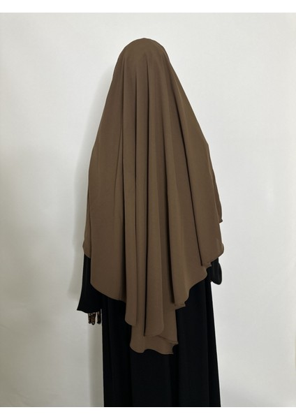 Sufle Hazır Esarp,tek Kat, Medine Ipegi (Hac ve Umre Icin Uygundur ) Hijap Khimar Kahverenk fırsatları