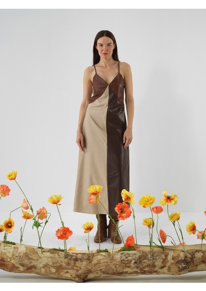 Kadın Camel Regular Fit Elbise