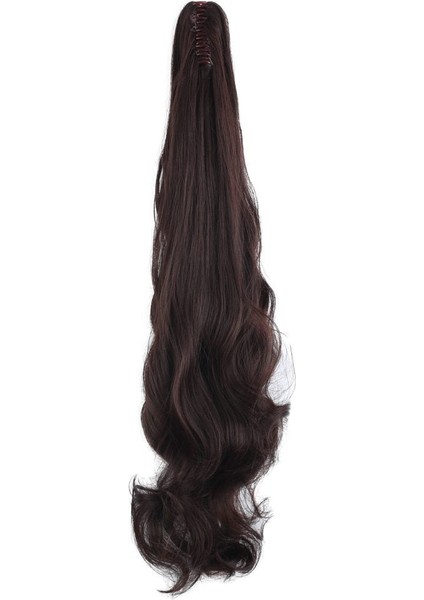 Tokalı Dalgalı At Kuyruğu / Koyu Kahve fırsatları