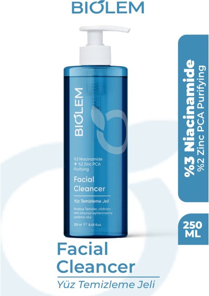 Yüz Temizleme Jeli Canlandırıcı Etkiyle Tüm Cilt Tiplerine Uygun 250 ml B5 Vitamini İçerir