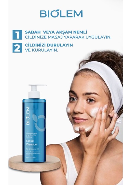 Yüz Temizleme Jeli Canlandırıcı Etkiyle Tüm Cilt Tiplerine Uygun 250 ml B5 Vitamini İçerir fiyatları