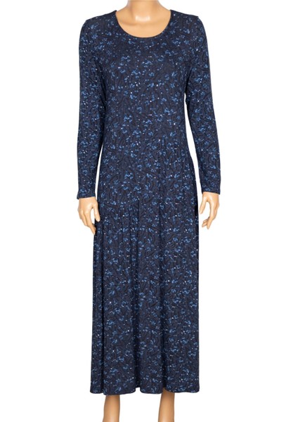 Barem Kadın Funda Belden Basene Büzgülü Penye Lacivert Elbise D57 fiyatları