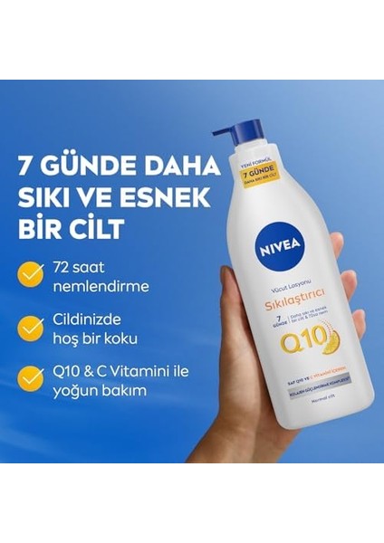 Nivea Creme Care Nemlendirici Duş Jeli 250ML ve Q10 Sıkılaştırıcı Vücut Bakım Losyonu 400ML, C Vitamini