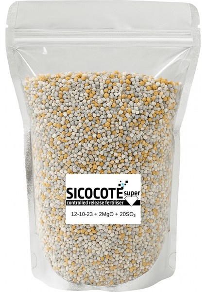 Sıcocote Super Crf 12-10-23 + 2mgo + 20SO₃ | Kontrollü Salınımlı Granül Gübre | 25 kg | Made In Eu modelleri