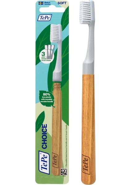 Tepe Seçim Yumuşak Diş Fırçası, Diş Temizliği Için Diş Fırçası 3 Değiştirilebilir Diş Fırçası Başlıkları, Gri modelleri