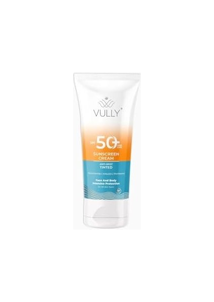 Vully Leke Karşıtı Cilt Tonu Eşitleyici Renkli Kapatıcı Etkili Yüksek Koruyucu Spf+50 Güneş Kremi 50 ml