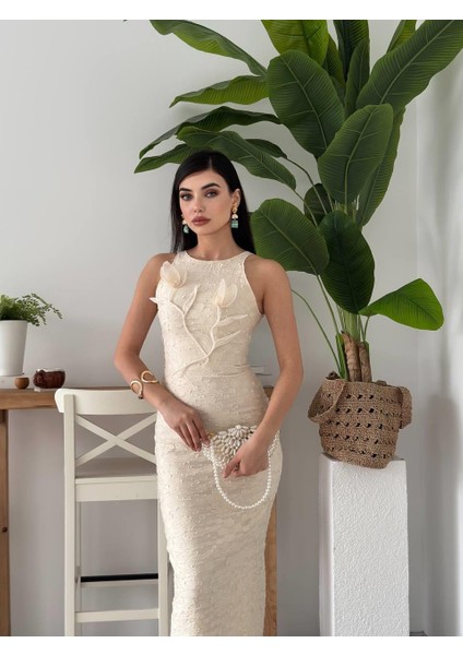 Lers Çiçek Detaylı Elbise indirimleri