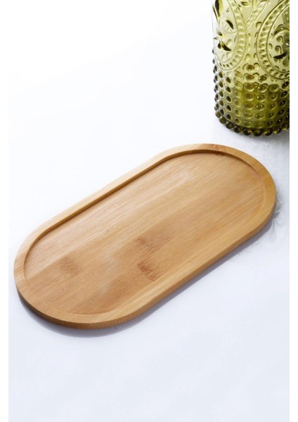 Diyarı Ela Bambu Yağdanlık Altlığı & Sunumluk & Ikramlık Bambu