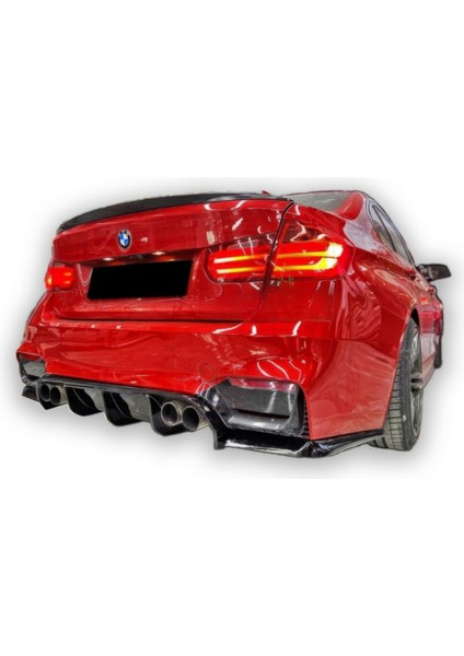 Bmw F30-F80 2012-2018 M3 Plastk 3 Parça Vostainer Difüzör
