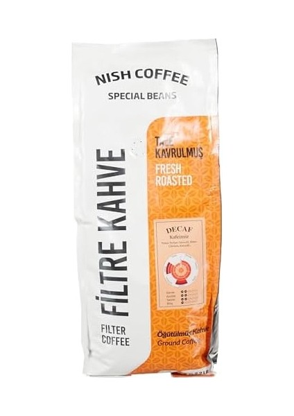 Nish Filtre Kahve Decaf 1 Kg- Öğütülmüş